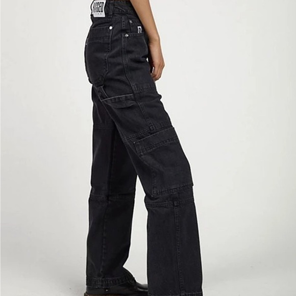 The Ragged Priest Black Cargo Jeans - Picture 2 of 7